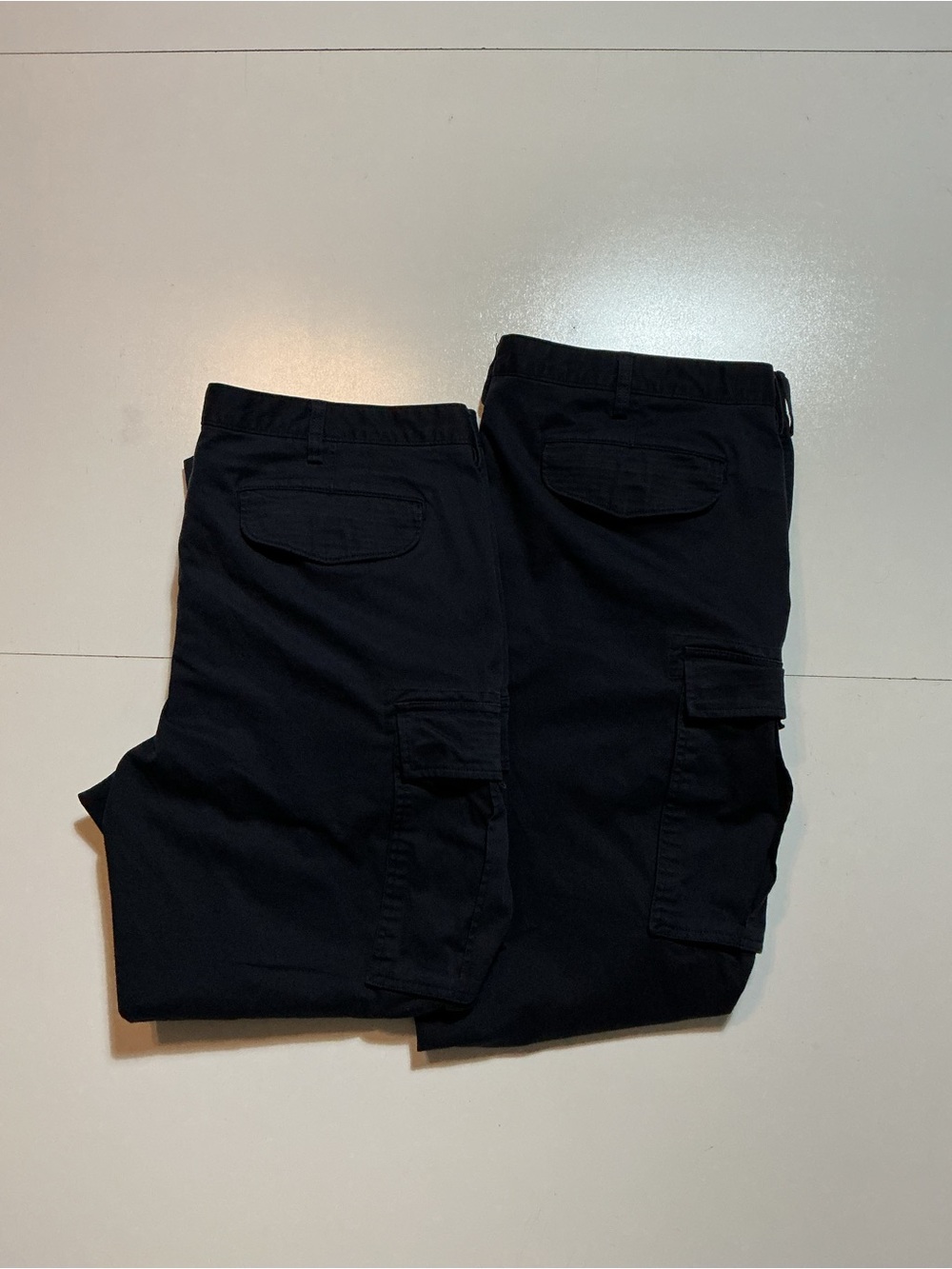 Lot Of 2 Lands End American Airlines Oeko Tex Navy Cargo Utility Pants